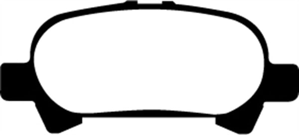 EBC 00-04 Toyota Avalon 3.0 Yellowstuff Rear Brake Pads - DP41715R for 2000-2009 Toyota Camry - front view