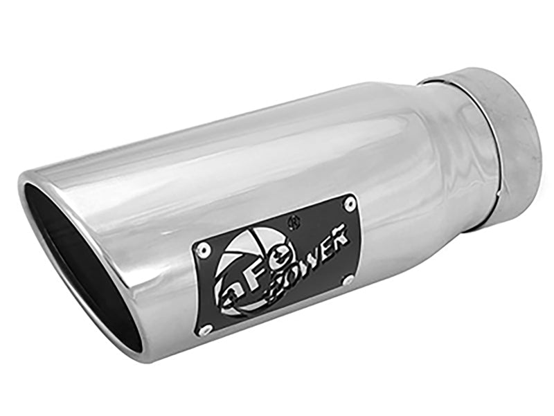 afe MACH Force-Xp Universal Exhaust Tip 3-1/2 IN Inlet x 4-1/2 IN Outlet x 12 IN L - 49T35452-P12