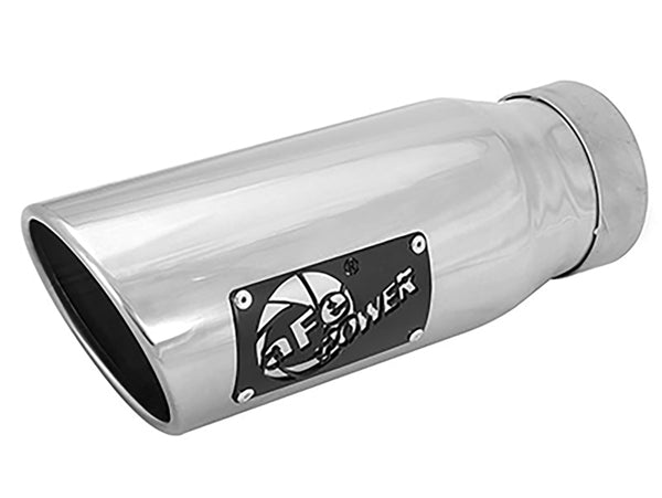 afe MACH Force-Xp Universal Exhaust Tip 3-1/2 IN Inlet x 4-1/2 IN Outlet x 12 IN L - 49T35452-P12