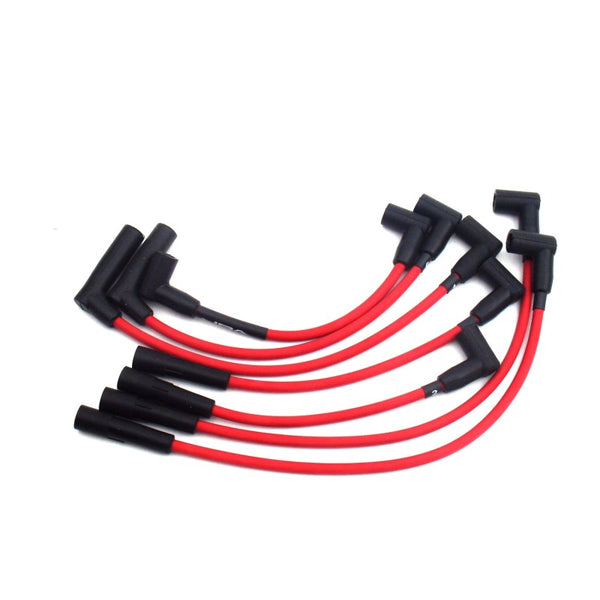 JBA 91-00 Jeep 4.0L Ignition Wires - Red - W0526 for 1991-1999 Jeep Wrangler - front view