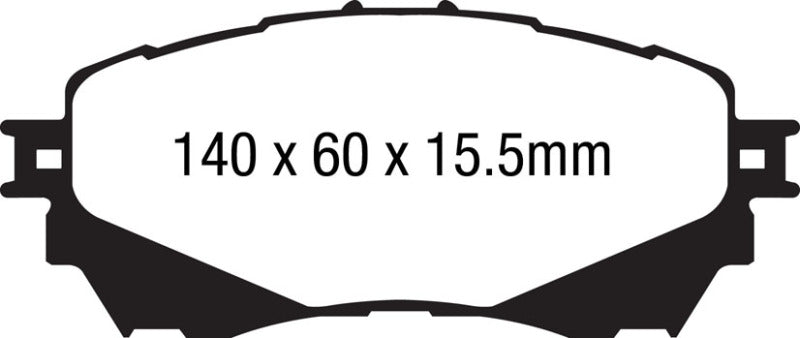 EBC 14+ Mazda 6 2.5 Yellowstuff Front Brake Pads - DP42170R