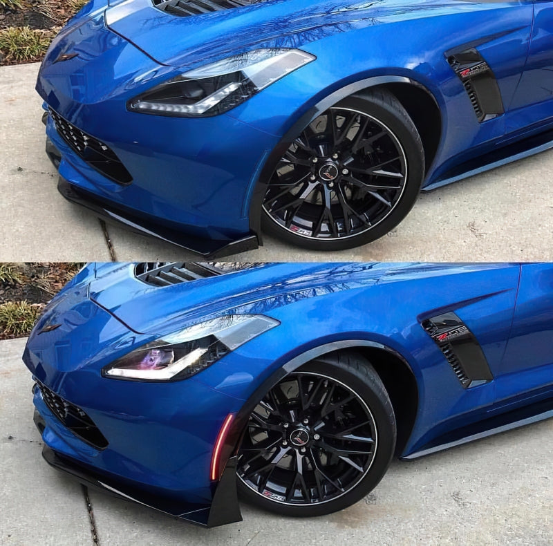 Oracle Chevrolet Corvette C7 Concept Sidemarker Set - Tinted - No Paint SEE WARRANTY - 2392-020