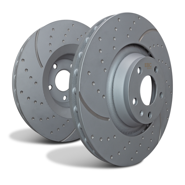 EBC 2021+ Infiniti QX60 3.5L Front GD Sport Rotors - GD7865 for 2022-2026 INFINITI QX60