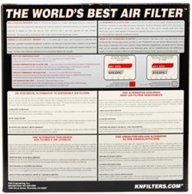 K&N Replacement Air Filter FORD PINTO,AUDI FOX, 1971-74 - E-1210 for 1971-1973 Ford Pinto - angle view