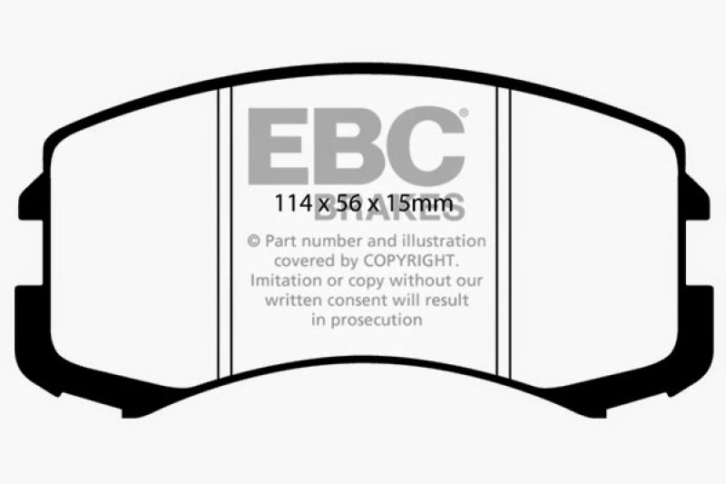 EBC 02-05 Mitsubishi Lancer 2.0 ES Ultimax2 Front Brake Pads - UD904