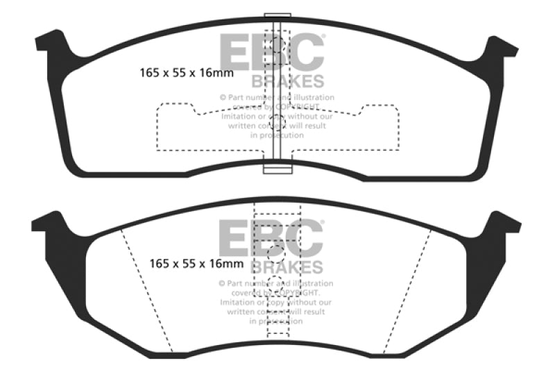 EBC 93-94 Chrysler Concorde 3.3 Ultimax2 Front Brake Pads - UD591