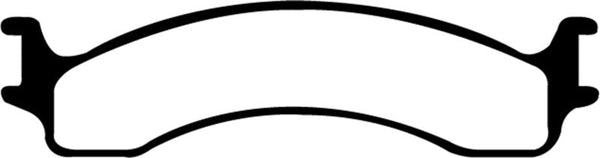 EBC 00-02 Dodge Ram 2500 Pick-up 5.2 2WD Ultimax2 Front Brake Pads - UD821 for 2000-2002 Dodge Ram 2500 - front view