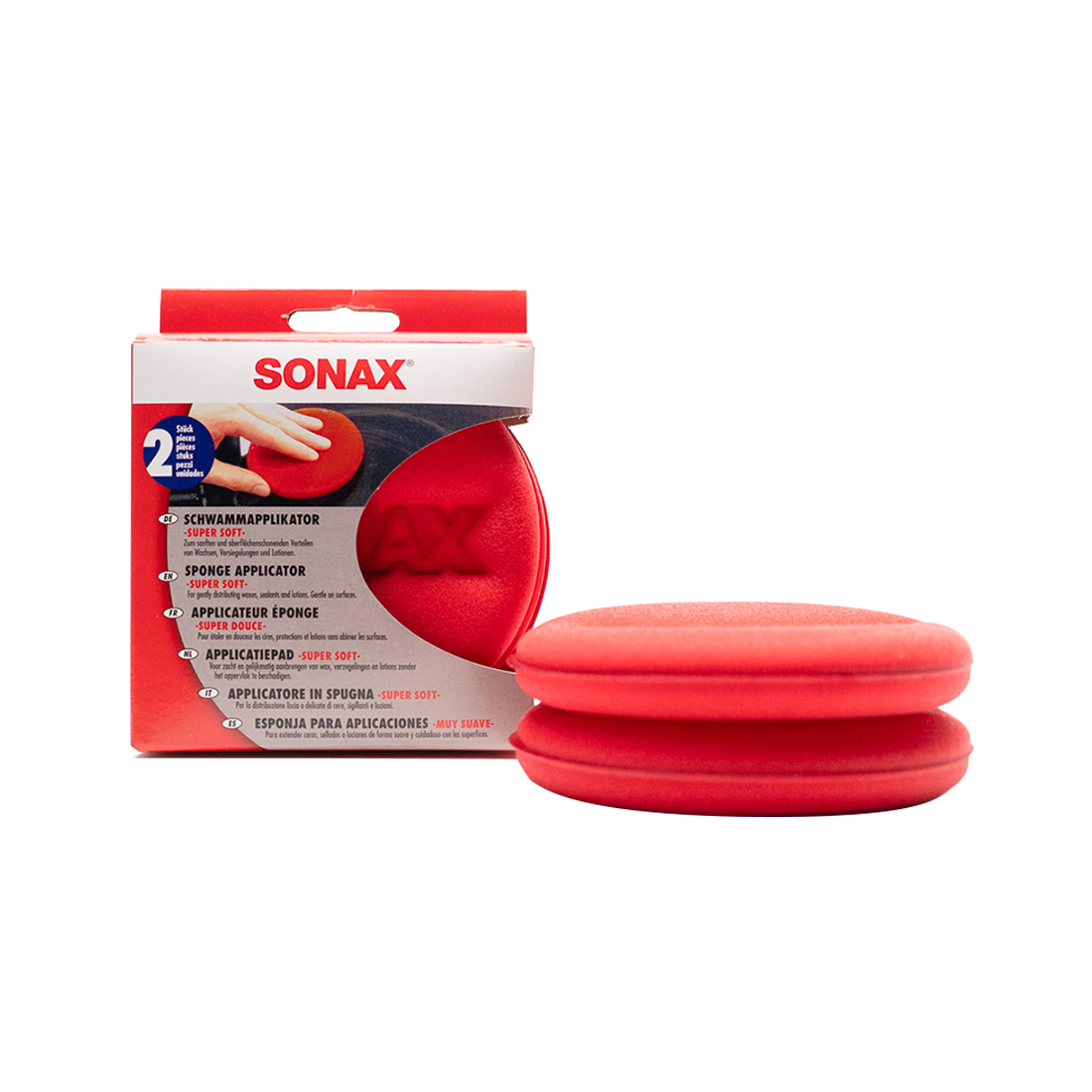 SONAX Sponge Applicator Super Soft 2pcs Round