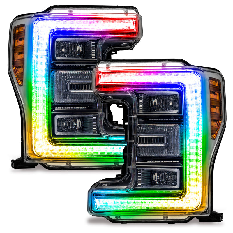 Oracle 17-19 Ford F-250/F-350 Superduty Headlight DRL  Kit - ColorSHIFT w/o Controller SEE WARRANTY - 2522-334