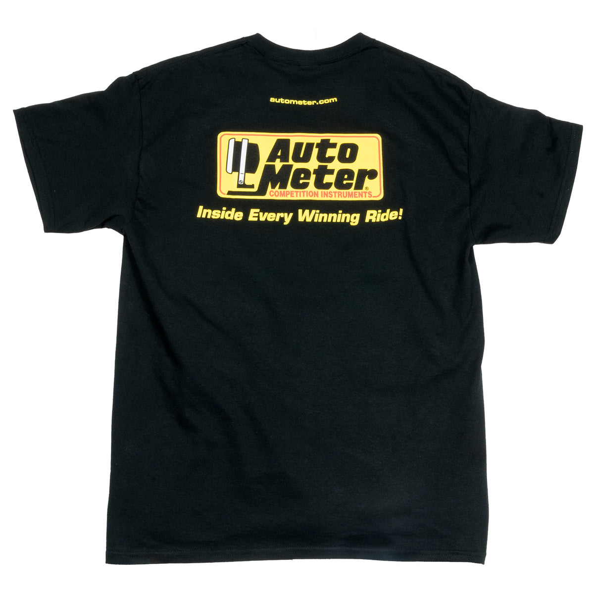 Autometer Black Competition Instruments T-Shirt - XXL - 0422XXL