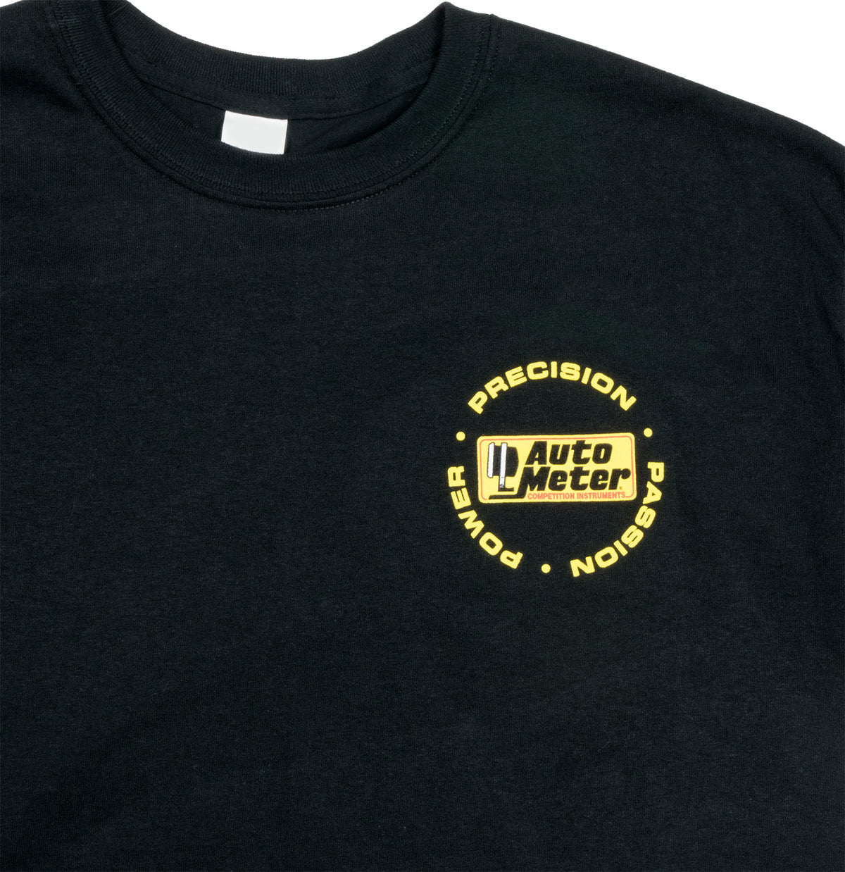 Autometer Black Competition Instruments T-Shirt - XXL - 0422XXL