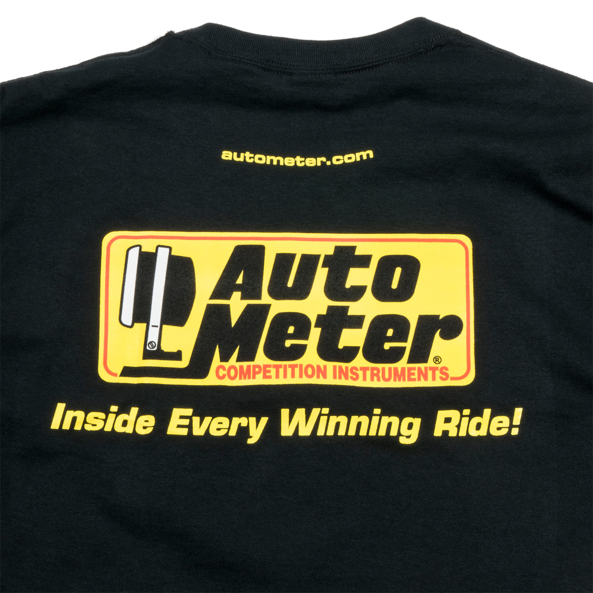 Autometer Black Competition Instruments T-Shirt - XXL - 0422XXL