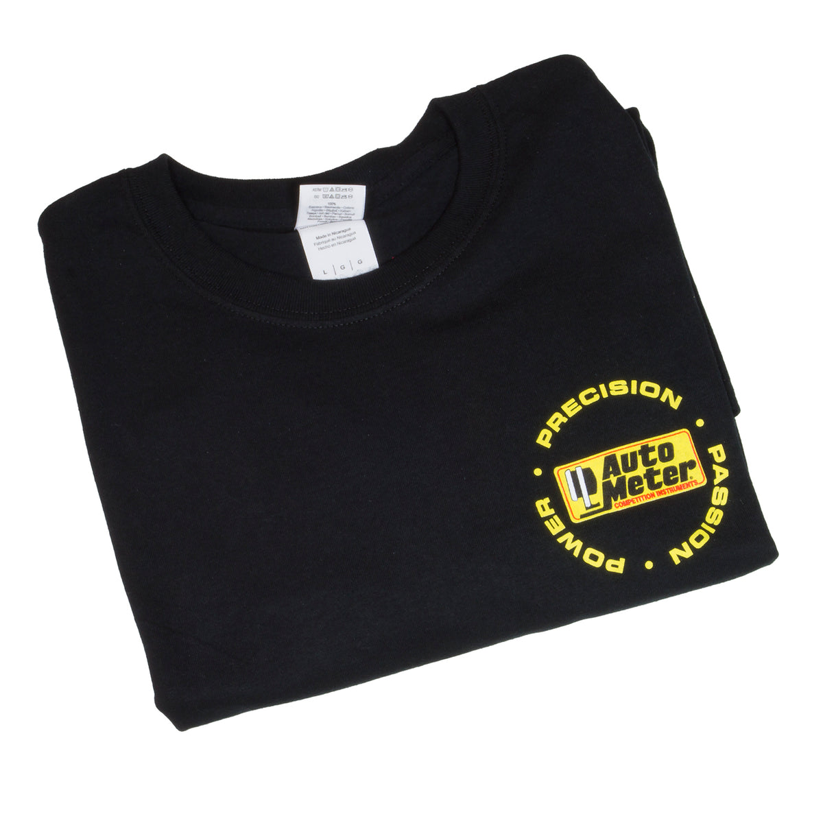 Autometer Black Competition Instruments T-Shirt - XXL - 0422XXL