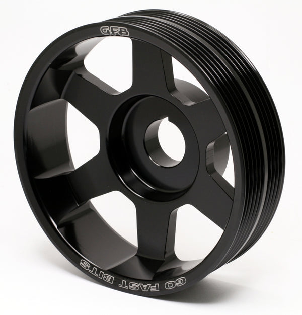 GFB 02-10+ WRX/STI Crank Pulley (Not Under-Drive) - 2009 for 1994-2014 Subaru Impreza - front view