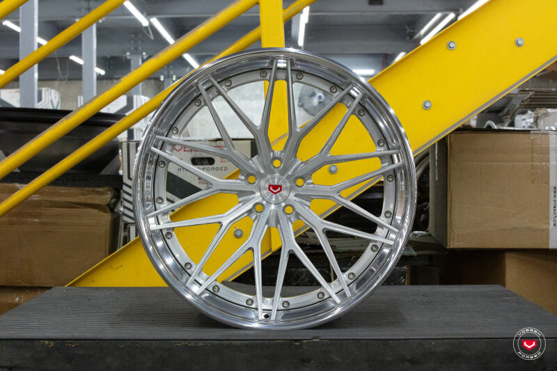 Vossen VPS-4 3PC - 20X10 - BRUSHED CENTER / POLISHED GLOSS CLEAR LIP / SB INNER BARREL / RAW - VPS-4-3P-0N001