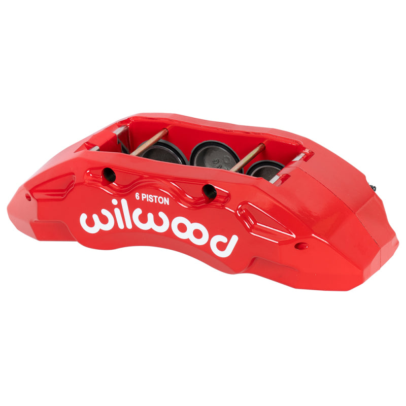 Wilwood caliper TX6-DM 05-12 ford F-250/350 2.00 /1.88/1.88 1.50 rotor L/H red - 120-17609-RD
