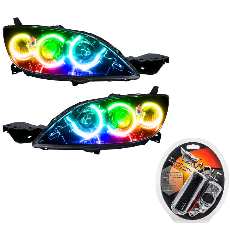 Oracle 04-09 Mazda 3 SMD HL - Hatchback - Halogen Style - ColorSHIFT SEE WARRANTY - 7086-330