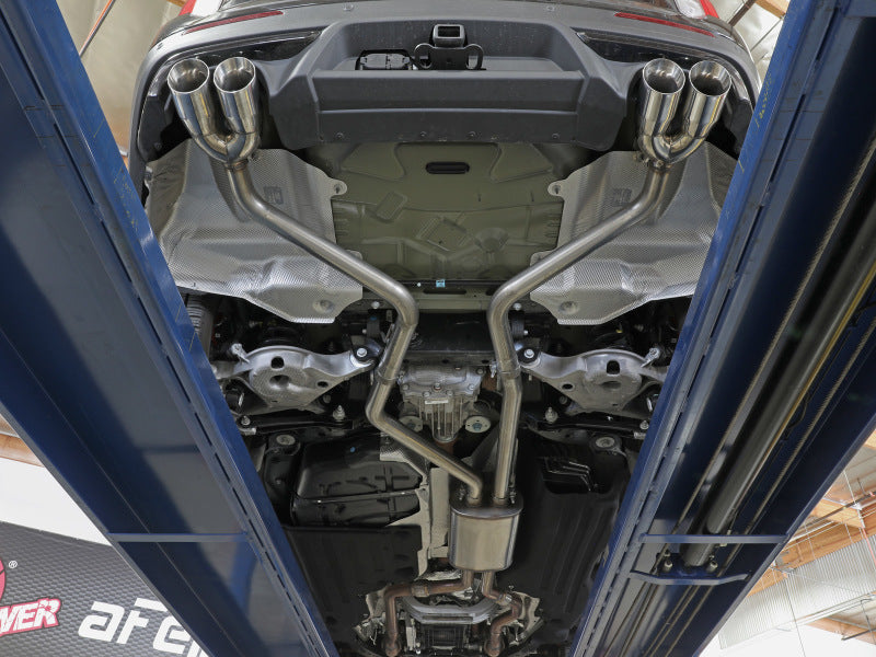 aFe MACH Force-Xp 2.5in. 304 SS C/B Exhaust 20-21 Ford Explorer V6-3.0L - Polished Tip - 49-33139-P