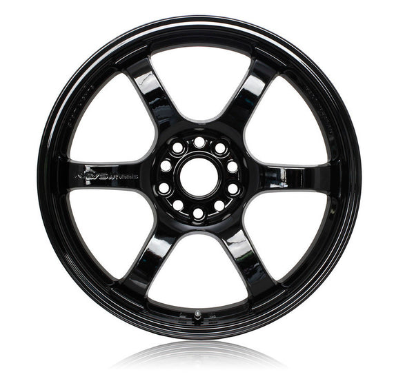 Gram Lights 57DR 18x8.5 +37 5-108 Glossy Black Wheel - WGIV37RGX for 2013-2018 Ford Focus ST