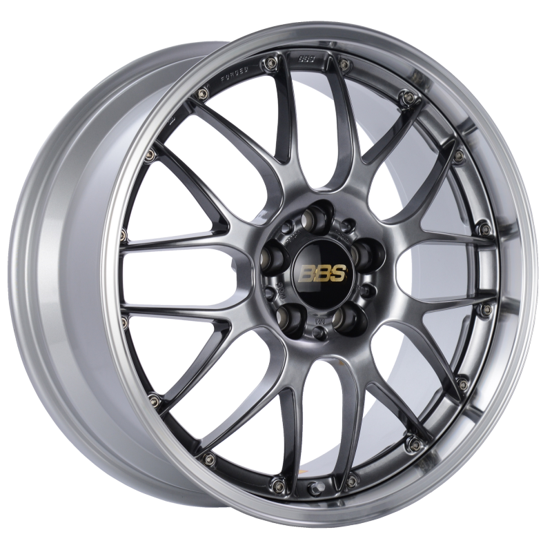 BBS RS-GT 18x8 5x130 ET50 CB71.6 Diamond Black Center Diamond Cut Lip Wheel - RS925HDBPK
