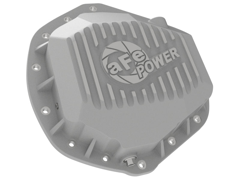 aFe Street Series Rear Differential Cover Raw w/ Machined Fins 01-18 GM Diesel Trucks V8-6.6L (td) - 46-71060A
