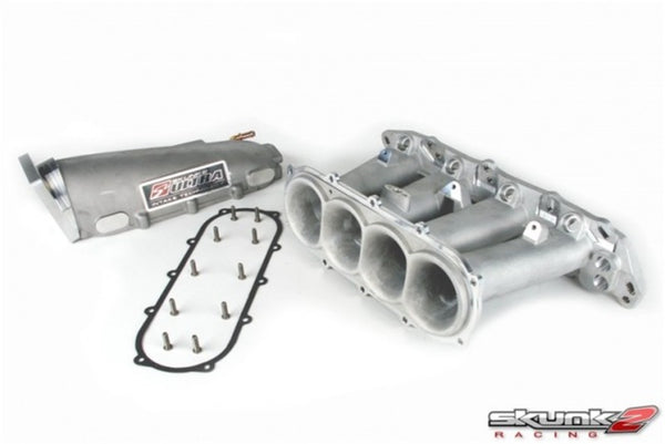 Skunk2 Ultra Series B Series VTEC Street Intake Manifold - Silver - 307-05-0500 for 1992-2001 Acura Integra - front view