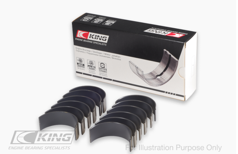 King Toyota 2Gr-FE/ 3GR-FE Polymer Coated (Size 0.05) Connecting Rod Bearing Set - CR6873MC0.5