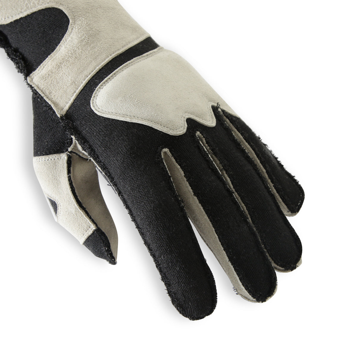 RaceQuip SFI-5 Gray/Black Small Outseam Angle Cut Glove