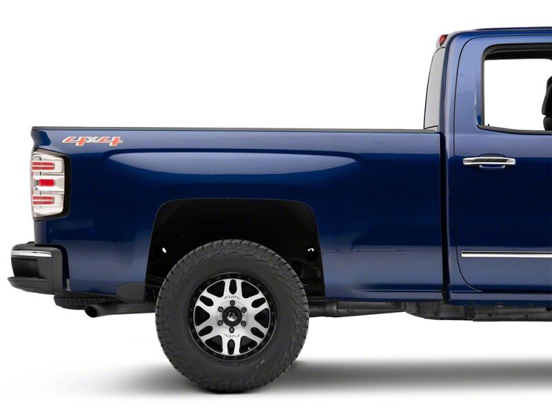 Raxiom 14-18 Chevrolet Silverado 1500 LED Tail Lights/Seq Turn Signals- Chrome- Clear Lens - S114459 - close-up view