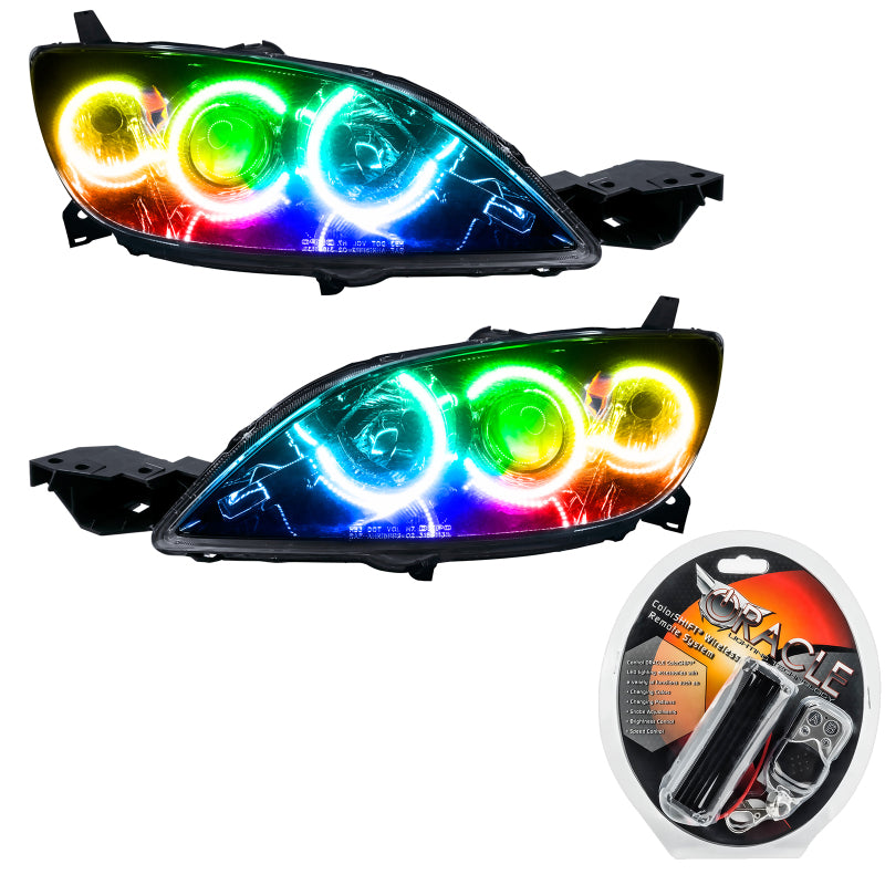 Oracle 04-09 Mazda 3 SMD HL - 4DR - Halogen Style - ColorSHIFT SEE WARRANTY - 8174-330