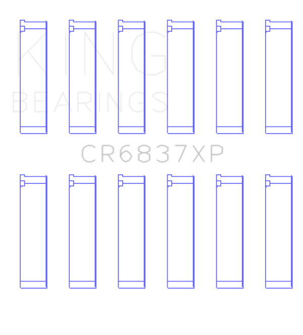 King Honda J30 / J35 (Size +0.25) Performance Rod Bearing Set - CR6837XP0.25