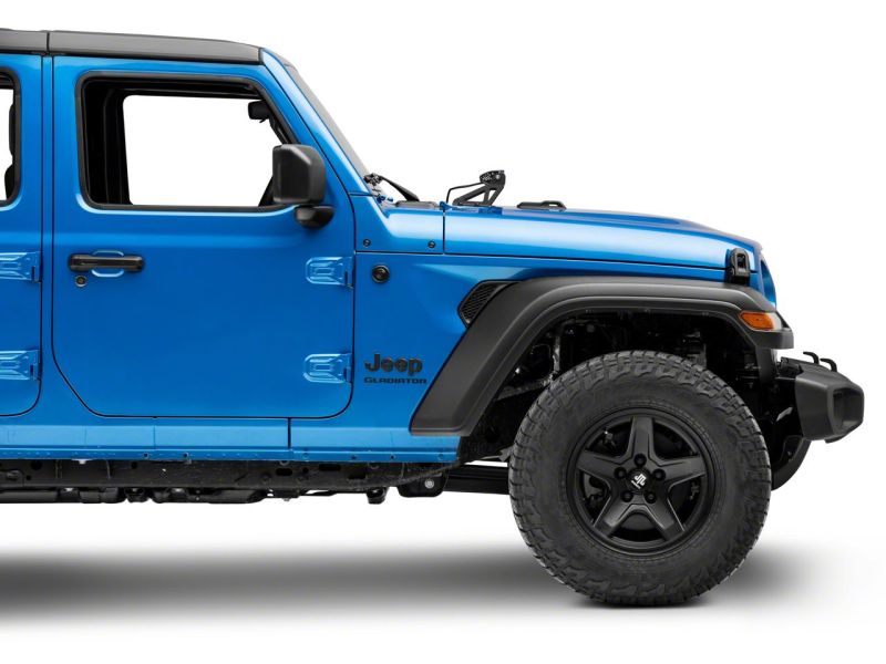 Raxiom 18-23 Jeep Wrangler JL Axial Series 30-In Single Row LED Light Bar w/ Hood Mounting Brackets - J139110