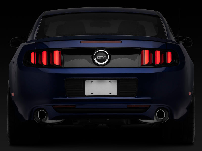 Raxiom 13-14 Ford Mustang Vector V2 Tail Lights- Black Housing (Clear Lens) - 408606