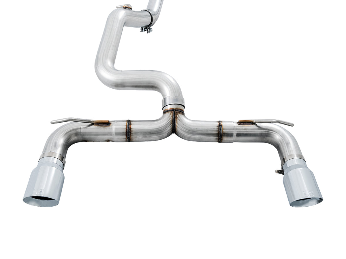 AWE Tuning Ford Focus RS Track Edition Cat-back Exhaust - Chrome Silver Tips - 3020-32030
