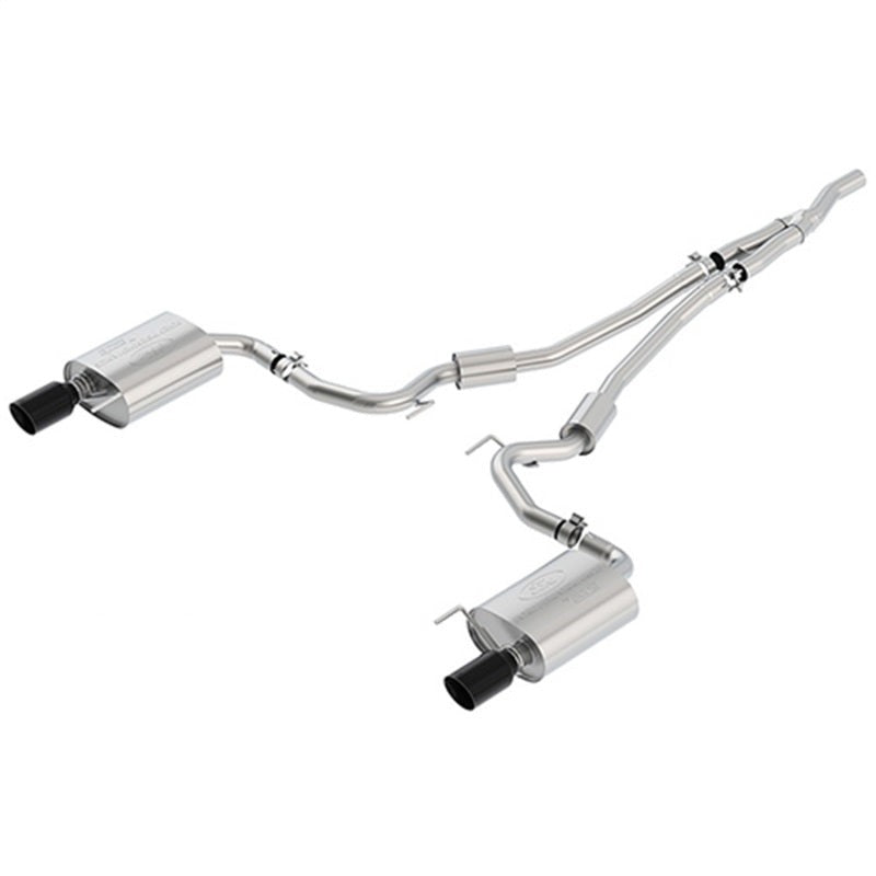 Ford Racing 2018 Mustang 2.3L Ecoboost Cat-Back Sport Exhaust System w/Black Chrome Tips - M-5200-M4SBA