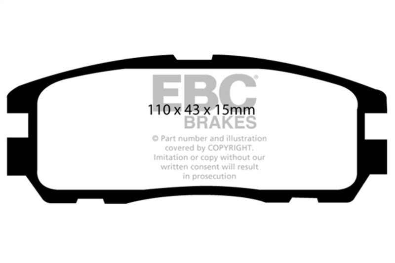 EBC 96-98 Acura SLX 3.2 Ultimax2 Rear Brake Pads - UD580