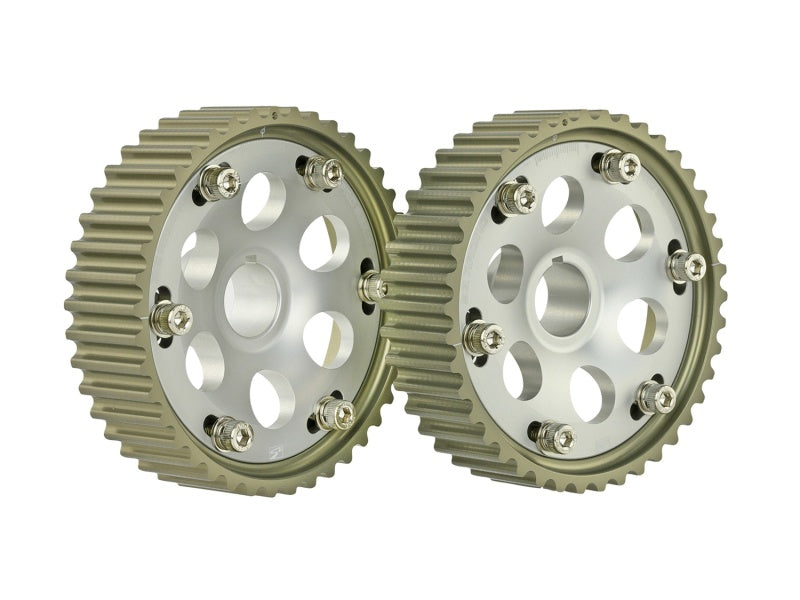 Skunk2 Pro-Series Honda Prelude (H22A) DOHC VTEC 2.2L Cam Gears (Ti Color) - 304-05-5225 for 1993-2001 Honda Prelude - front 