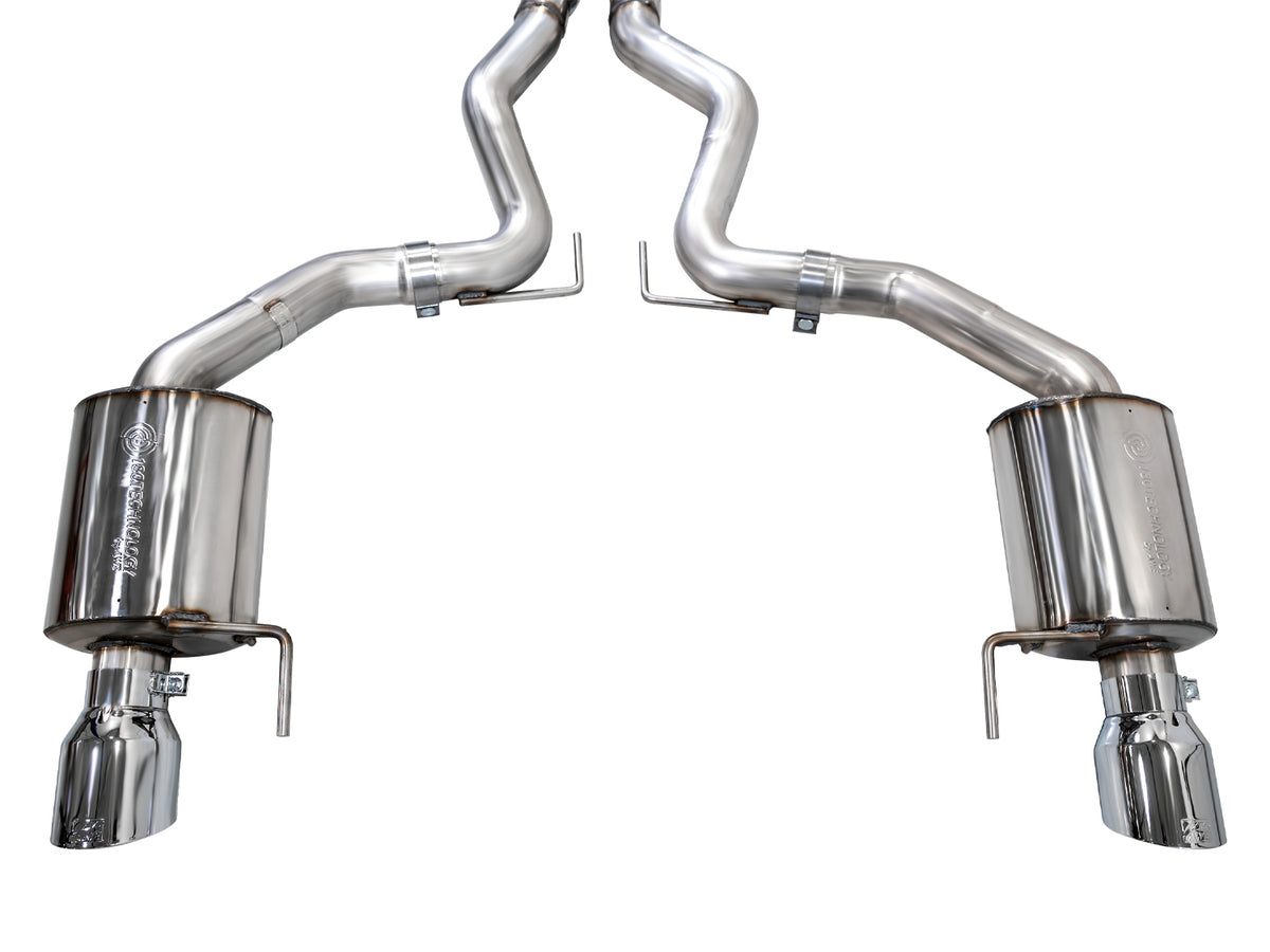 AWE 2024 Ford Mustang GT Fastback S650 RWD Touring Catback Exhaust w/ Dual Chrome Silver Tips - 3015-32650