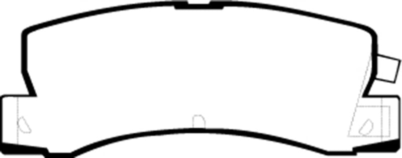 EBC 99-01 Lexus RX300 3.0 2WD Greenstuff Rear Brake Pads - DP6628