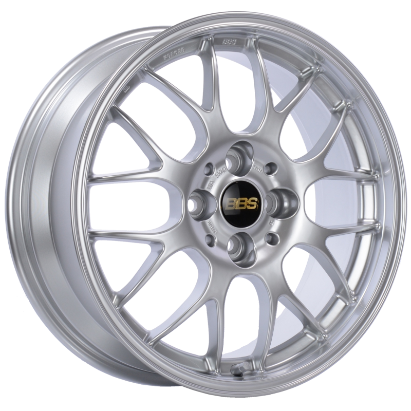 BBS RG-R 17x8 5x120 ET40 CB72.5 Diamond Silver Wheel -82mm PFS/Clip Req - RG719HDSK