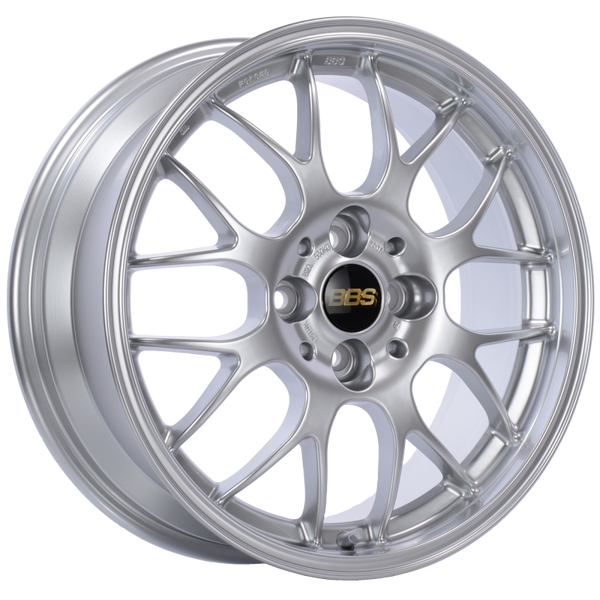 BBS RG-R 17x8 5x120 ET40 CB72.5 Diamond Silver Wheel -82mm PFS/Clip Req - RG719HDSK by BBS