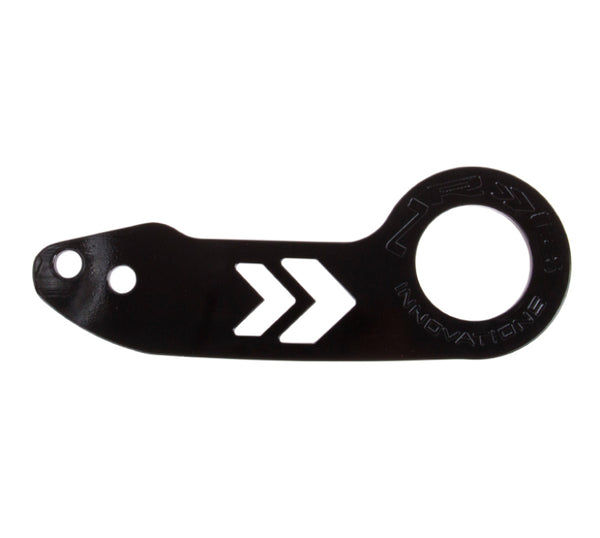 NRG Universal Rear Tow Hook - Black - TOW-110BK - front view