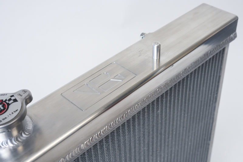 CSF R32 Nissan Skyline GT-R / GT-S Full Billet Aluminum High-Performance Radiator - Black Finish - 7217B