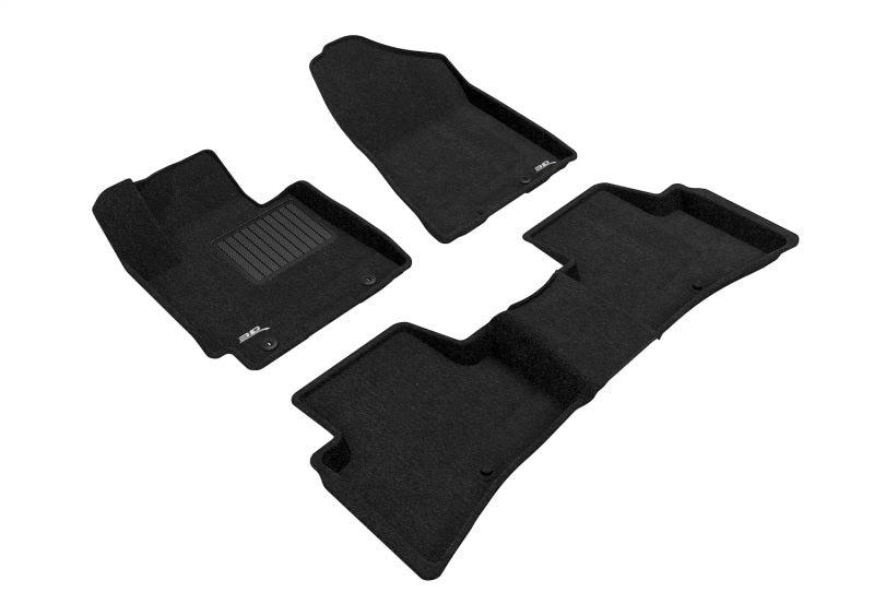 3D Maxpider 16-18 Hyundai Tucson Elegant 1st 2nd Row - Floor Mat Set (Black) - L1HY06604709