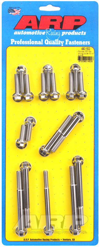 ARP Pontiac SS Polished Hex Timing Cover and Water Pump - 490-1502