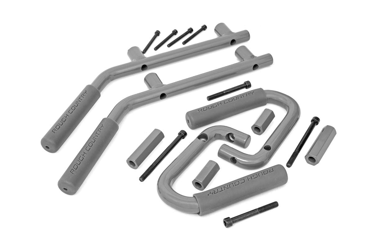 Grab Handles | Steel | FR &amp; RR | Gray | Jeep Wrangler JK/Wrangler Unlimited (07-18)