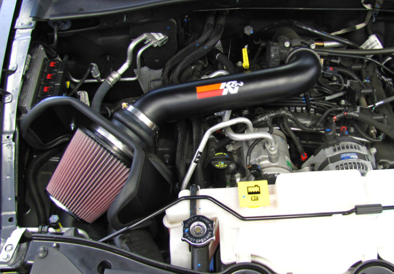 K&N 10-11 Jeep Liberty 3.7L V6 High Flow Performance Intake Kit - 77-1562KTK for 2010-2012 Jeep Liberty - detail view