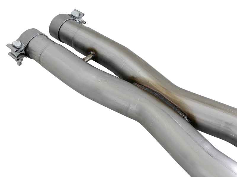 aFe MACH Force-Xp 2-1/2in 304 SS Cat-Back Exhaust 15-21 Dodge Challenger V6-3.6L - Quad Black Tip - 49-32067-B