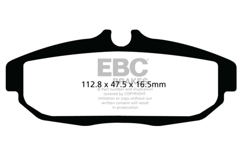 EBC 12 Ford Mustang 5.8 Supercharged (GT500) Shelby Bluestuff Rear Brake Pads - DP51894NDX