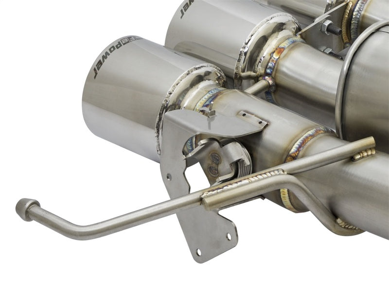 aFe MACHForce XP 3in-2 1/2in Axle Back 304SS Exhaust w/ Polished Tips 15-17 Chevy Corvette Z06 - 49-34082-P